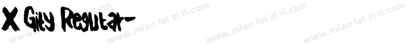 X Gity Regular字体转换